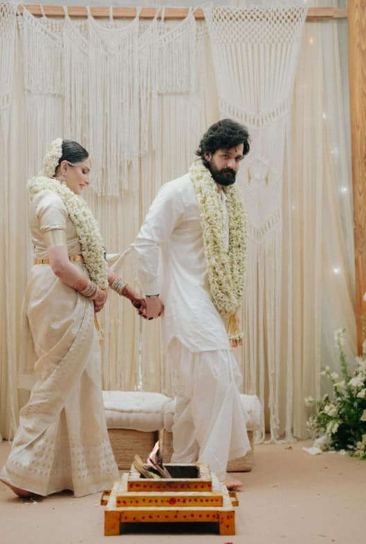 The ceremony, held in Hyderabad, was attended by several prominent celebrities from the film industry. Big names, including Chiranjeevi, Ram Charan, and Prashanth Neel, were spotted at the wedding, making it a star-studded yet simple and elegant affair.