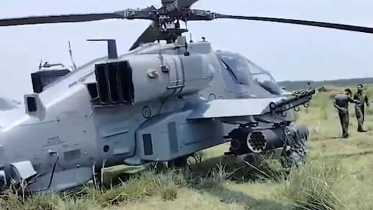 IAF Apache Attack Helicopter Makes Emergency Landing In UP’s Saharanpur