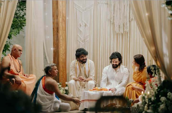 Akhil's father and veteran acting legend Nagarjuna shared a heartwarming message for the newlyweds on social media. He wrote,