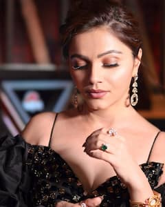 Rubina Dilaik Says No To Boring Fashion In Floor-Sweeping Black Gown, See Pics