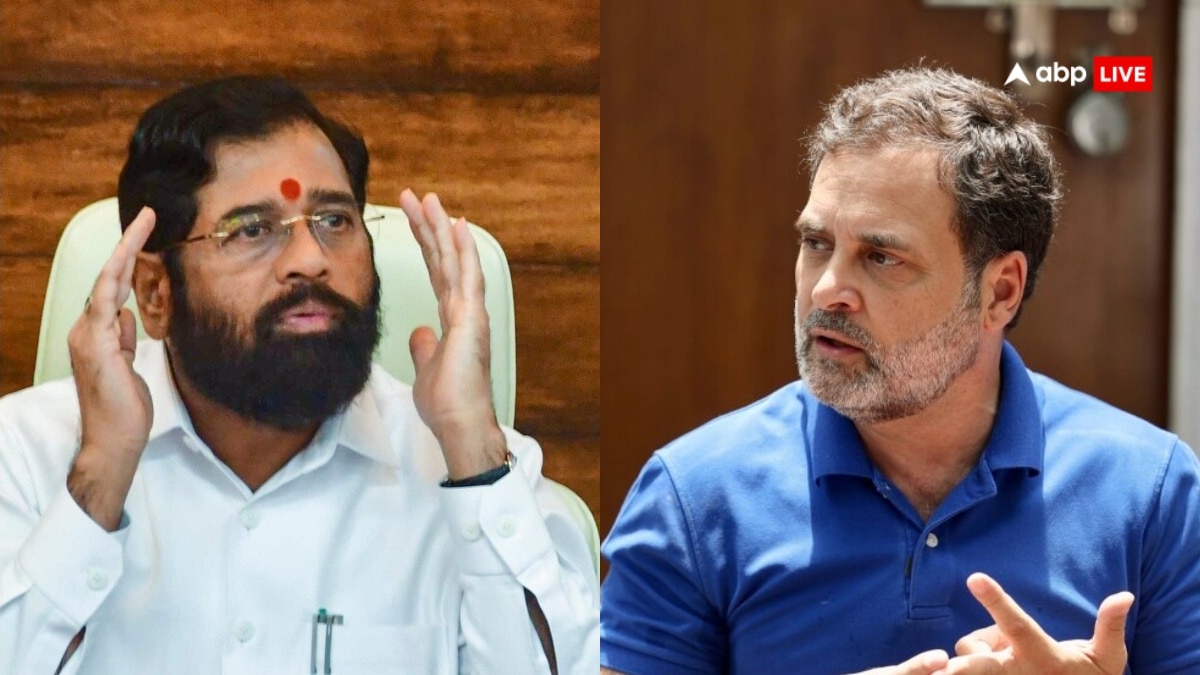 राहुल गांधी पर भड़के एकनाथ शिंदे, ‘कांग्रेस की जो थोड़ी-बहुत जमीन बची है, निकाय चुनाव में…’