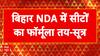NDA में सीट बंटवारे का फॉर्मूला तय! Chirag Paswan की पार्टी को कितनी सीटें?