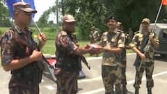 BSF And Bangladesh Forces Exchange Sweets Along Border On Eid-al-Adha — WATCH