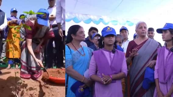 Nirmala Sitharaman interacts with Students | స్టూడెంట్స్ తో నిర్మలా సీతారామన్ ముచ్చట్లు