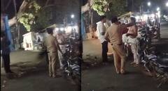 मद्यधुंद पोलीस कर्मचाऱ्याची भर चौकात एका इसमाला मारहाण;व्हिडिओ समाज माध्यमावर व्हायरल, पोलीस निलंबित