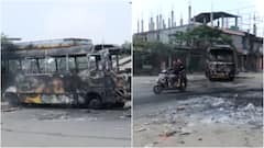 VIDEO: Bus Set On Fire As Fresh Violence Unsettles Manipur