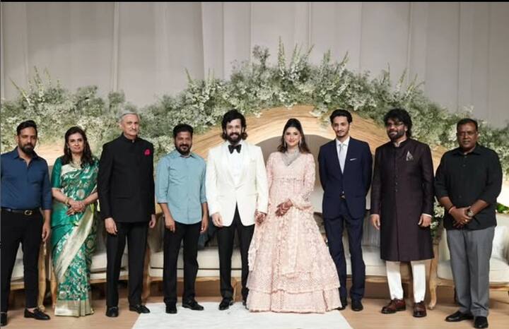 Akhil Akkineni, son of veteran actors Nagarjuna and Amala Akkineni, tied the knot with Zainab Ravdjee on June 6, 2025, in a private wedding ceremony. Following the intimate nuptials, the couple celebrated their union with a lavish reception in Hyderabad on Sunday. The star-studded event saw the presence of several big names from the film industry, including Mahesh Babu, Namrata Shirodkar, Suriya, and many other prominent celebrities.