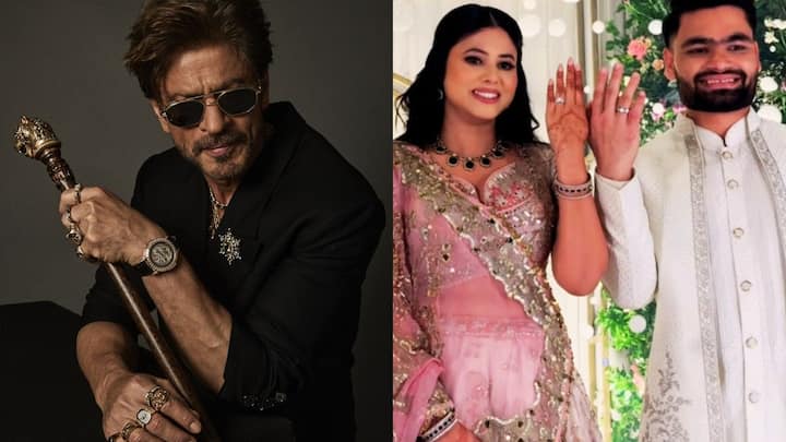  क्रिकेटर रिंकू सिंह की सगाई में उनका ड्रेसिंग स्टाइल को लेकर काफी चर्चा हो रही है, फैंस का कहना है कि शायद रिंकू ने शाहरुख खान से ही इंस्पिरेशन ली है