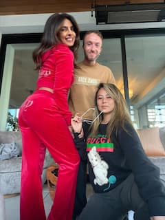 Priyanka Chopra’s Quick Trip Home Turns Into Joyful Reunion With Pets And Pals; PICS