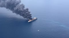 Indian Navy In Action After Singapore-Flag Ship Explosion Off Kerala Coast