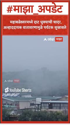Mahabaleshwar : महाबळेश्वरमध्ये दाट धुक्याची चादर, अल्हाददायक वातावरणामुळे पर्यटक सुखावले