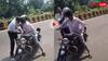 ये कौन सा तरीका है? बाइक वाले से हेलमेट छीनकर चालान काटने लगी पुलिस, देखें वीडियो