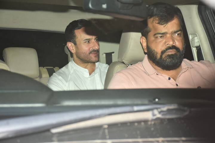 सैफ अली खान भी पार्टी में पहुंचे थे. सैफ इस दौरान व्हाइट आउटफिट में हैंडसम लग रहे थे.