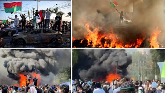 अमेरिकेतील लॉस एंजेलिसमध्ये रस्त्यांवर आगडोंब; बेकायदेशीर स्थलांतरितांविरुद्धच्या कारवाईच्या निषेधार्थ निदर्शकांनी अमेरिकन झेंडे जाळले