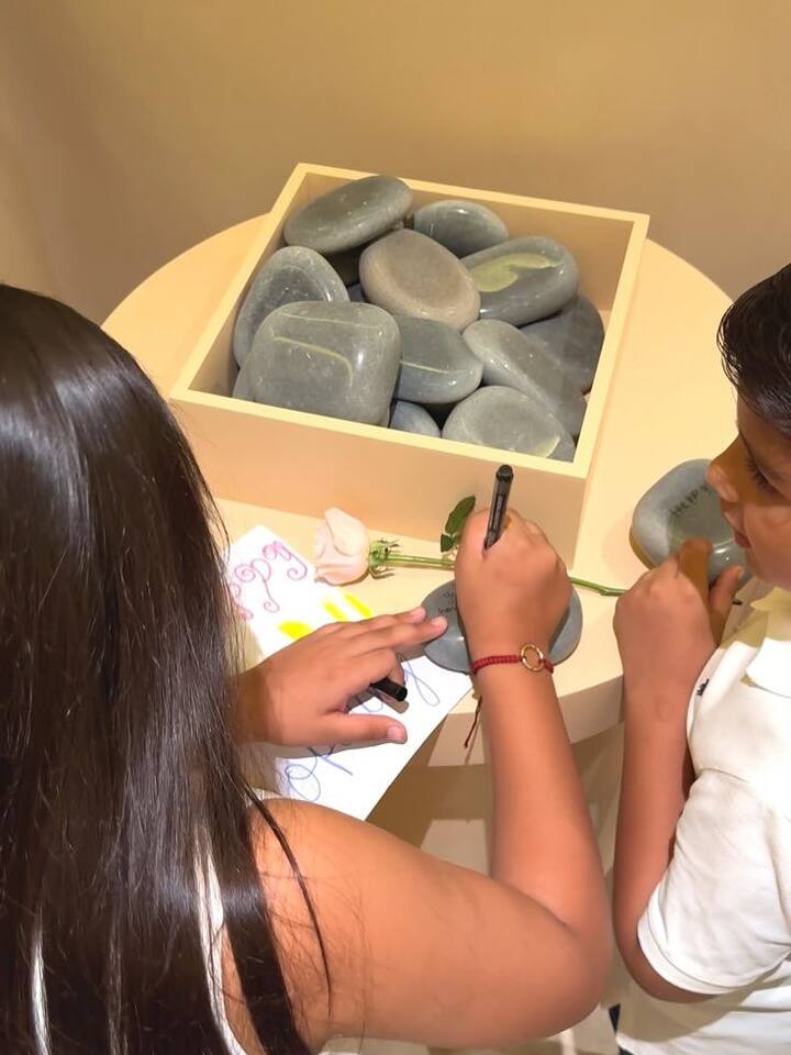 Taking to Instagram, she documented her serene escape to the hills — a refreshing retreat filled with mountain views, blooming flowers, local sweets, and a proud parenting moment.