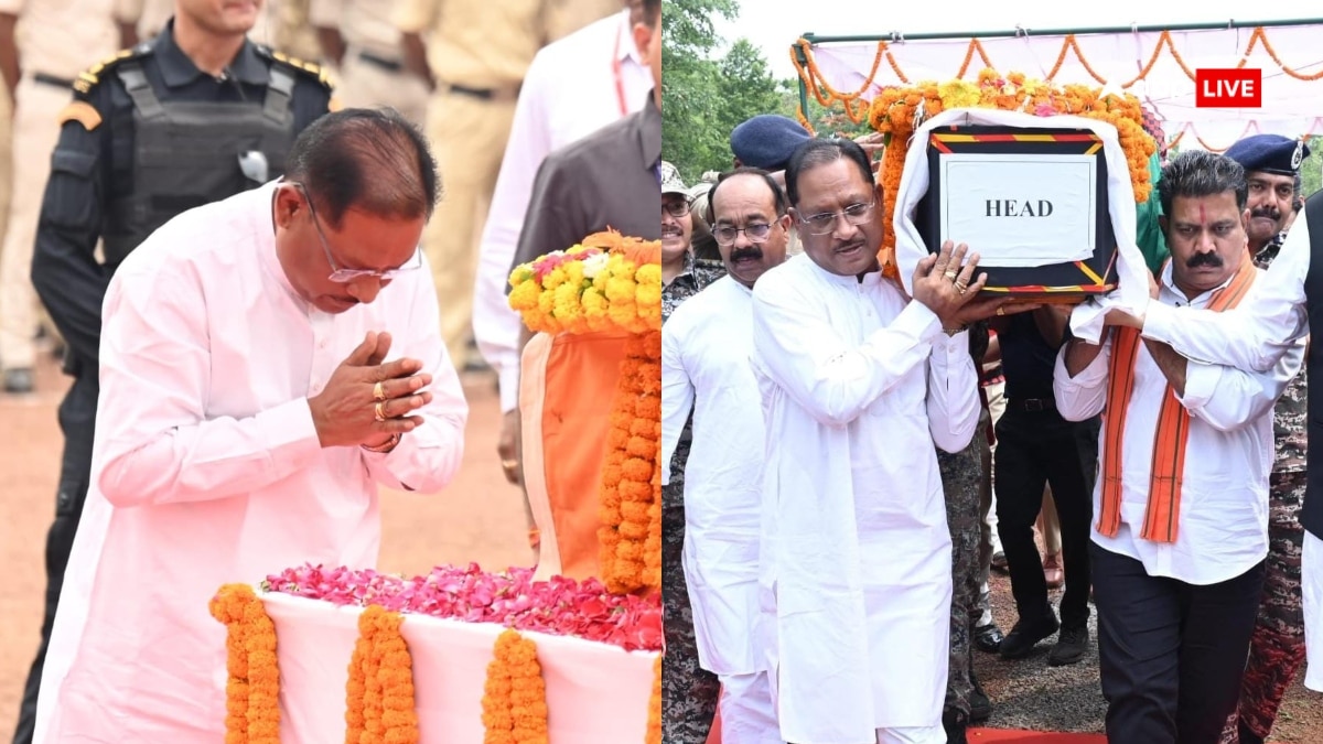 CM साय ने शहीद एएसपी आकाश राव गिरपुंजे के पार्थिव शरीर को दिया कंधा, ‘वीरता याद रखी जाएगा’