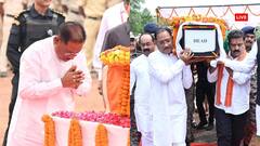 CM साय ने शहीद एएसपी आकाश राव गिरपुंजे के पार्थिव शरीर को दिया कंधा, 'वीरता याद रखी जाएगा'