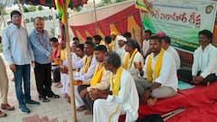మంత్రి సీతక్క హామీతో రిలే నిరాహార దీక్ష విరమించిన ఆదివాసీలు