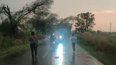 भंडाऱ्यात वादळ वारं सुटलं गं... झाडं उन्मळून पडली, 51 फूट उंचीची मूर्ती कोसळली, वाहतूक खोळंबली