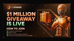 Unstaked Almost Hits $10M with AI Agents and Huge $1M Giveaway As TON Targets $5.18 and SOL Loses Momentum
