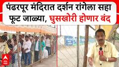 Pandharpur Darshan Queue : पंढरपूर मंदिरात दर्शन रांगेला सहा फूट जाळ्या, घुसखोरी होणार बंद