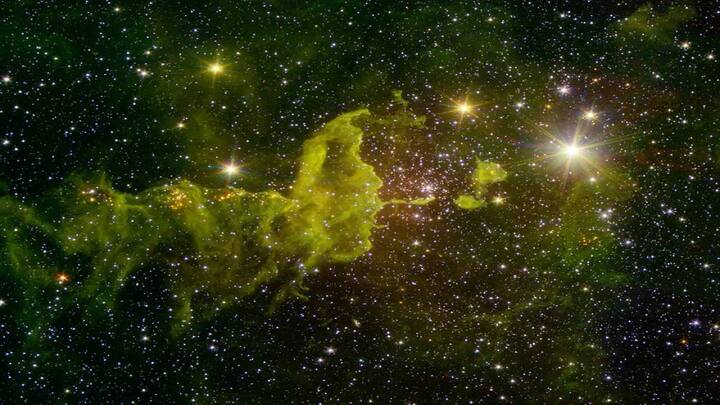 15 Must-See Nebulae Photos Captured by NASA The Spider Nebula, officially known as IC 417, lies about 10,000 light-years away in the Auriga constellation. It's an active stellar nursery, where newborn stars illuminate the surrounding dust and gas with energetic ultraviolet radiation.