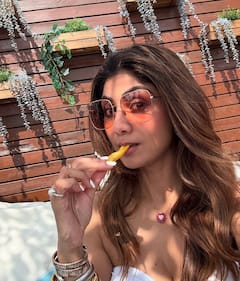 Shilpa Shetty Turns 50, Slays In Mermaid Skirt, Munches Fries Like A Total Queen