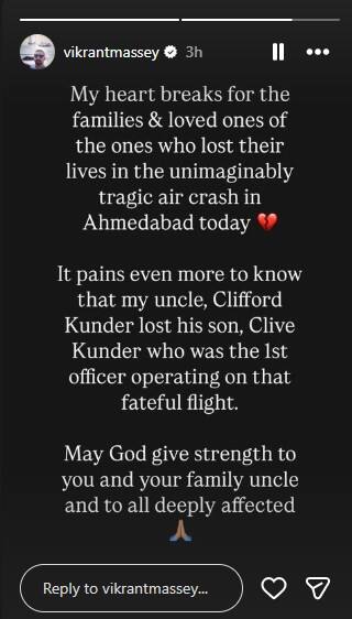 Vikrant Massey’s Family Friend Clive Kunder Dies In Ahmedabad Plane Crash, Was First Officer On Board