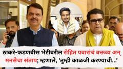 ठाकरे-फडणवीस भेटीवर रोहित पवारांच्या 'त्या' वक्तव्याने मनसेचा संताप; म्हणाले, 'तुमचा एक पाय मविआत दुसरा महायुतीत'