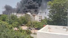 અમદાવાદ એરપોર્ટ પર એર ઈન્ડિયાનું વિમાન ક્રેશ: આકાશ ધુમાડાથી છવાયું, ભયાનક દ્રશ્યો; ૨૪૨ મુસાફરો સવાર હોવાની આશંકા