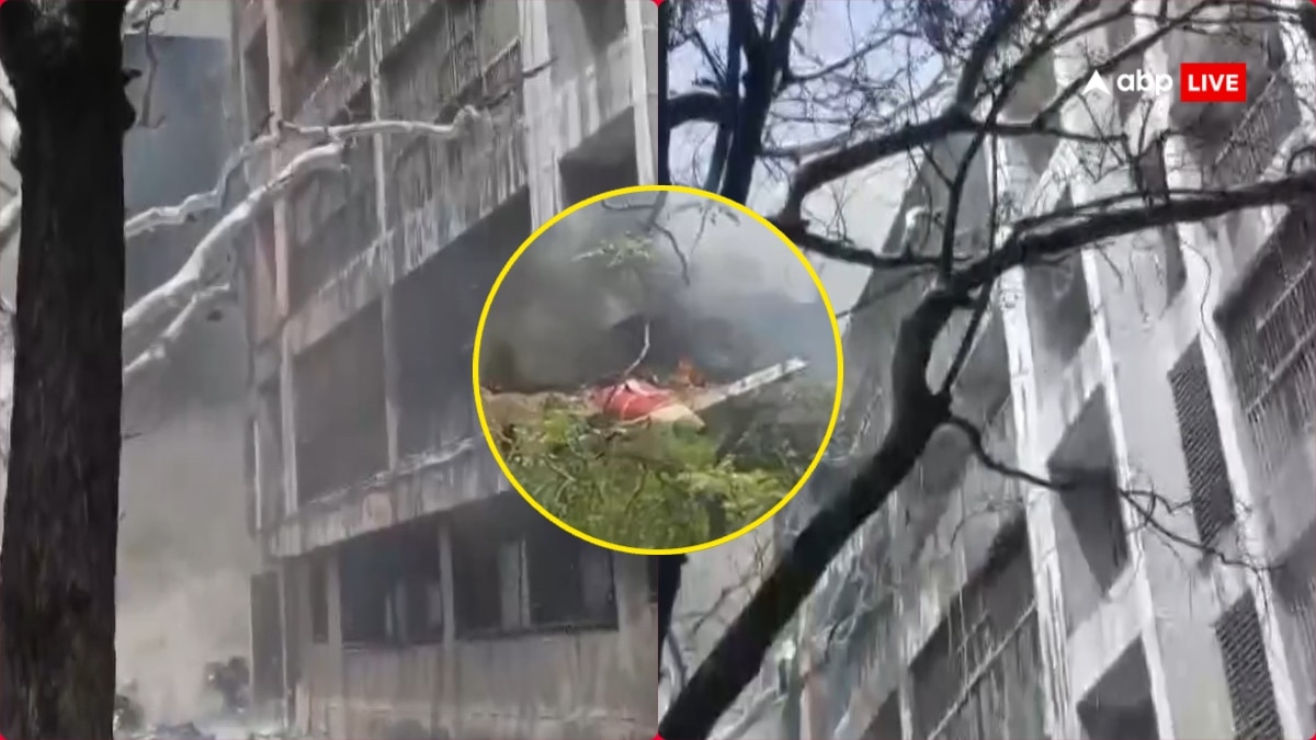 Air India Plane Crash: डॉक्टर्स हॉस्टल पर क्रैश हुआ एयर इंडिया का विमान, त्रासदी की भयंकर तस्वीरें