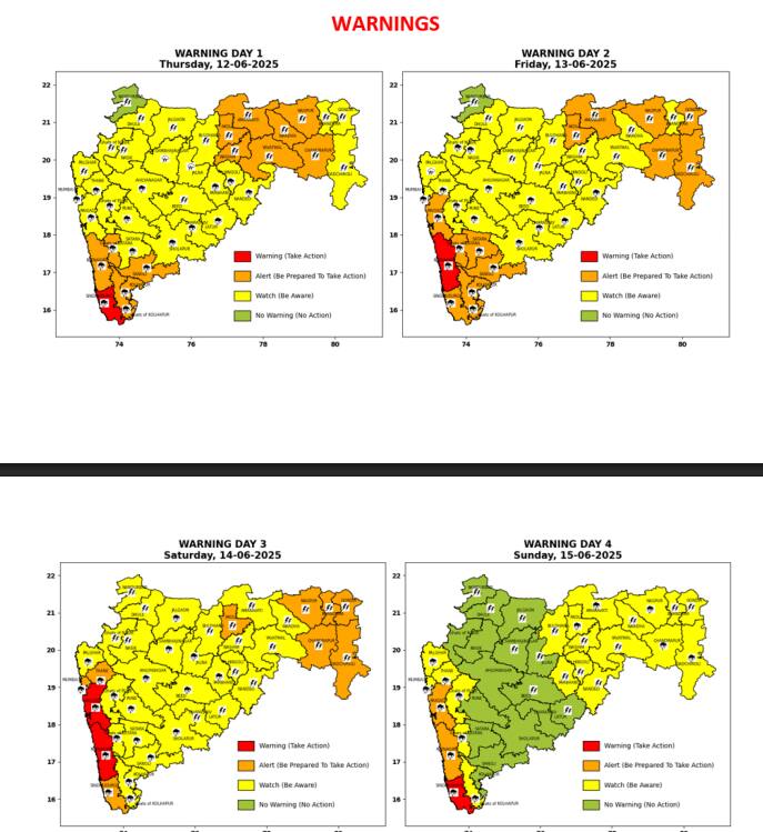 कोल्हापुरात ढगफुटीसदृश्य पाऊस, तळकोकणासह संपूर्ण महाराष्ट्रात पावसाचा हायअलर्ट; हवामान विभागाचा अंदाज काय?
