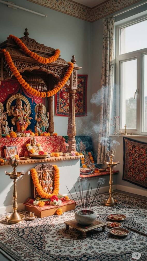 वास्तु शास्त्र के अनुसार पूजा घर के ये नियम अपनाएं