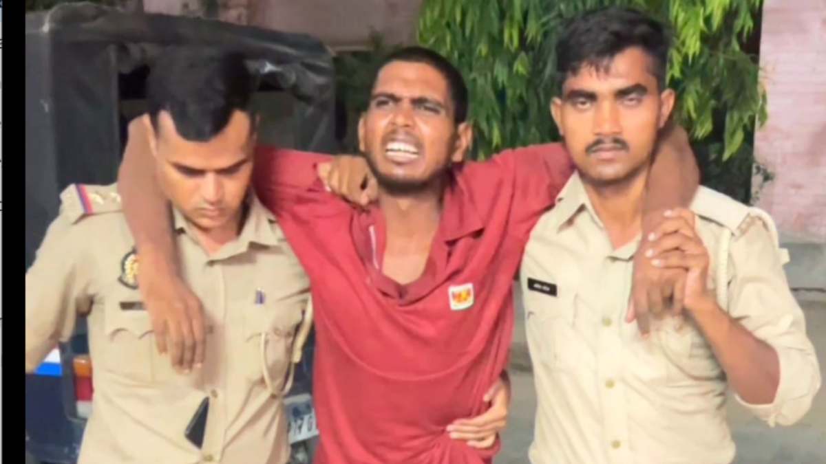 छह साल की मासूम के साथ रेप करने वाला आरोपी हाफ एनकाउंटर में गिरफ्तार