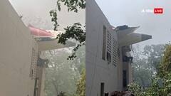 अहमदाबाद में बिल्डिंग के ऊपर दिखा क्रैश हुए एयर इंडिया के विमान का हिस्सा, वीडियो आया सामने