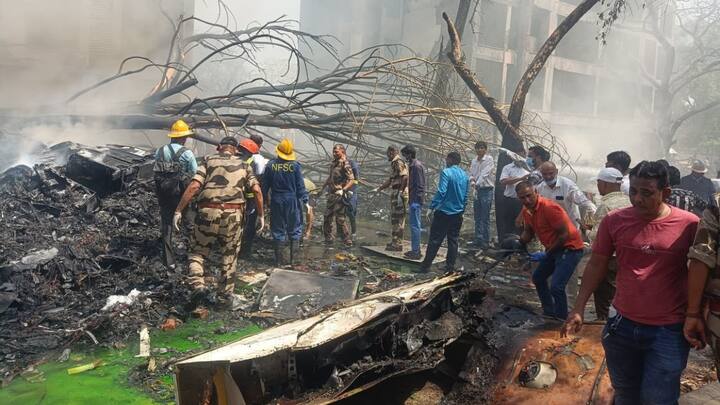 The aircraft was carrying 242 people, including pilots, cabin crew, Indian nationals, British nationals, Canadian national, and Portuguese nationals. (Image Source: x/ ANI)