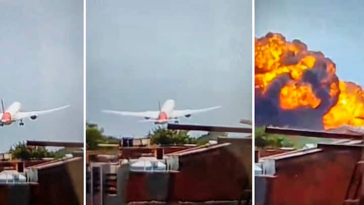 Plane Crashed near Ahmedabad Airport Photos :గుజరాత్‌ అహ్మదాబాద్‌లో ఎయిరిండియా విమానం ఘోర ప్రమాదానికి గురైంది. మేఘానిలో గుజ్‌సెల్‌ విమానాశ్రయ సమీపంలో విమానం కూలింది