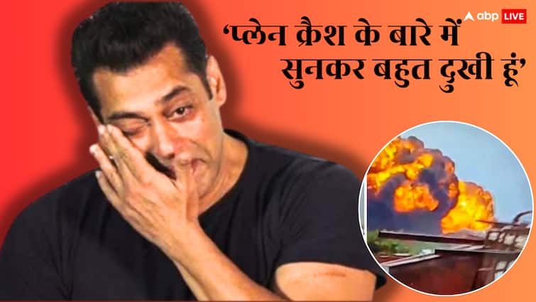 salman khan expresses grief over ahmedabad plane crash says deeply saddened heartfelt prayers 'बहुत दुखी हूं', सलमान खान ने अहमदाबाद प्लेन क्रैश पर जताया अफसोस