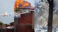 Plane Crash In Ahmedabad:  अहमदाबाद विमान अपघात, विमान कसं कोसळलं, पहिला व्हिडीओ समोर