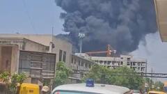 અમદાવાદ એરપોર્ટ પર એર ઈન્ડિયાનું વિમાન ક્રેશ: આકાશ ધુમાડાથી છવાયું, ભયાનક દ્રશ્યો; ૨૪૨ મુસાફરો સવાર હોવાની આશંકા