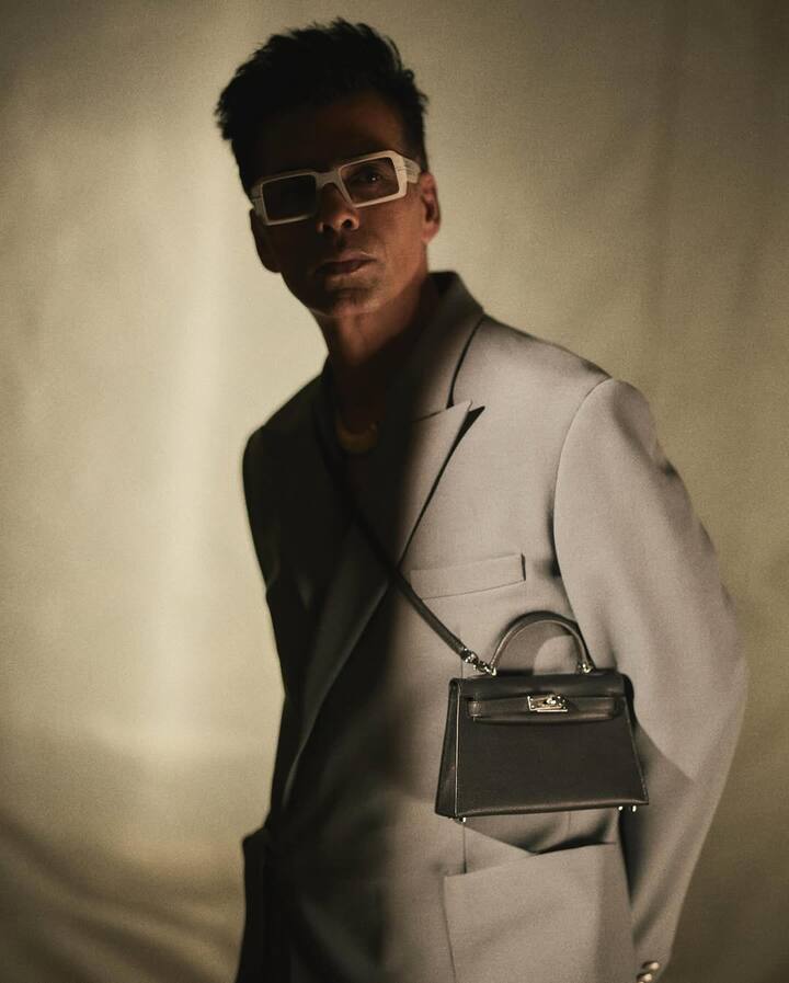 Karan Johar proves that grey is anything but dull. How would you rate his bold take on monotone? (All Images: Instagram/@karanjohar)