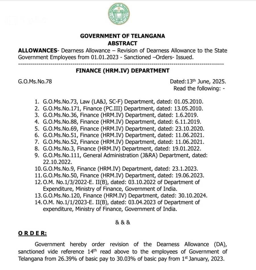 Telangana Good News: తెలంగాణలో ప్రభుత్వ ఉద్యోగులకు డీఏ పెంపు, 2023 జనవరి 1 నుంచి వర్తింపు