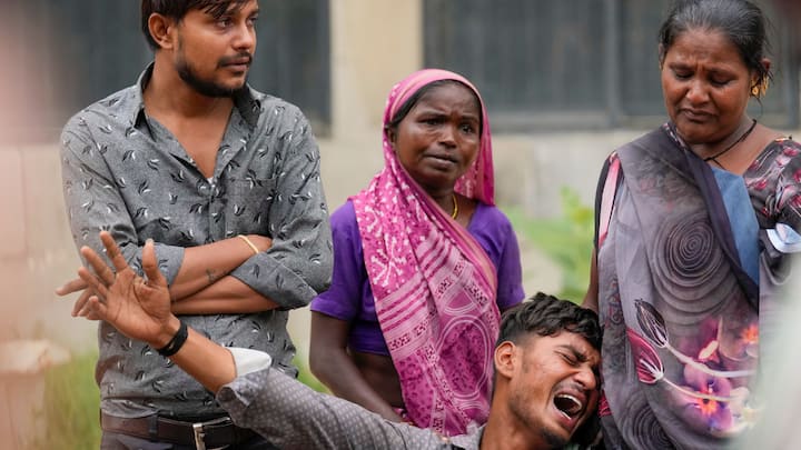 Air India crash in Ahmedabad claimed 241 lives, the aircraft struck BJ Medical College's mess building and Atulyam Hostel. Extensive damage, fire, and destruction marked the crash site.