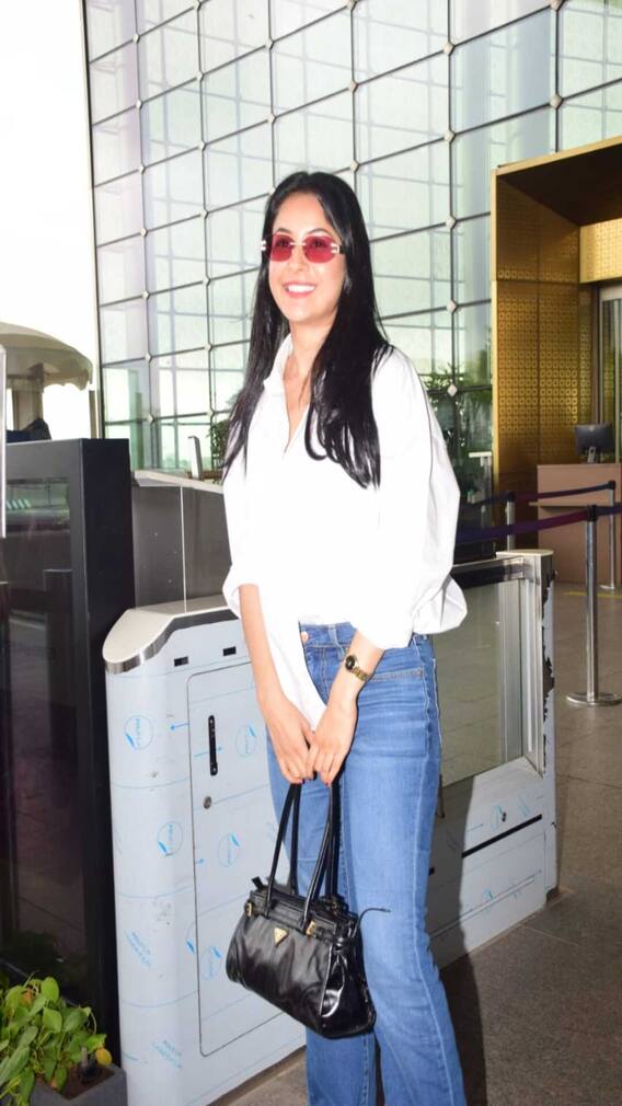 Shehnaaz Gill Stuns In Minimalist Chic Airport Look