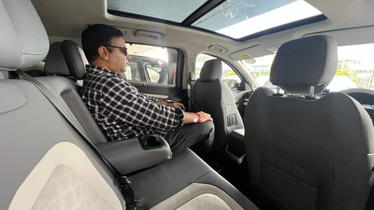 Tata Harrier EV Rear Seat Review: Is It Spacious?