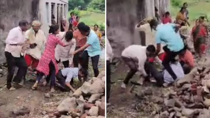 Kolhapur News: पन्हाळा तालुक्यातील म्हाळुंगे तर्फ बोरगाव गावात ही घटना घडली. जागेच्या वादातून या हाणामारीला सुरुवात झाली.