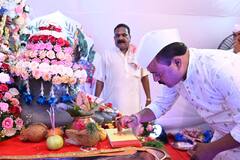 Lalbaugcha Raja 2025 : लालबागच्या राजाचा “गणेश मुहूर्त” पूजन सोहळा उत्साहात संपन्न; पाहा PHOTOS