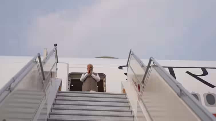 Indian PM Tour News pm modi three nation tour begins first time an indian pm visit croatia participate in g7 summit ત્રણ દેશોની યાત્રા પર રવાના થયા પીએમ મોદી, સાઇપ્રસ, કેનેડા બાદ જશે ક્રૉએશિયા, આવું કરનારા બનશે પ્રથમ પીએમ