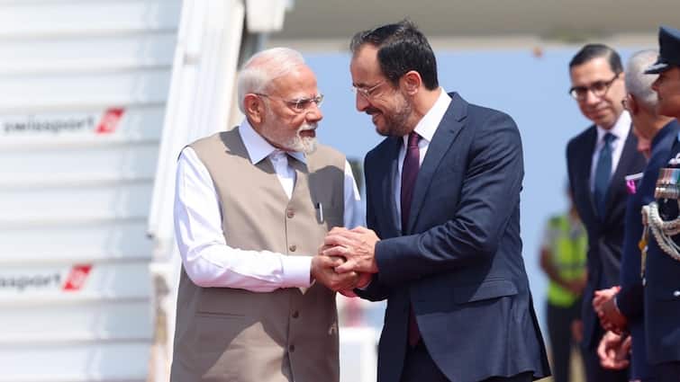 PM Modi Arrives In Cyprus, Thanks President Nikos Christodoulides For ‘Special’ Welcome
