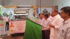 योगी सरकार में मंत्री दिनेश प्रताप सिंह ने दशहरी आम का कन्साइनमेंट किया दुबई के लिए रवाना